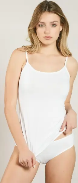 Майка жіноча Kappa CANOTTA SPALLA STRETTA біла K2301 Bianco