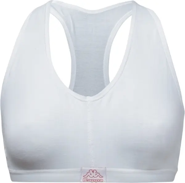 Топ жіночий Kappa REGGISENO SPORTY C/ETICHETTA LOGO білий K2160 Bianco
