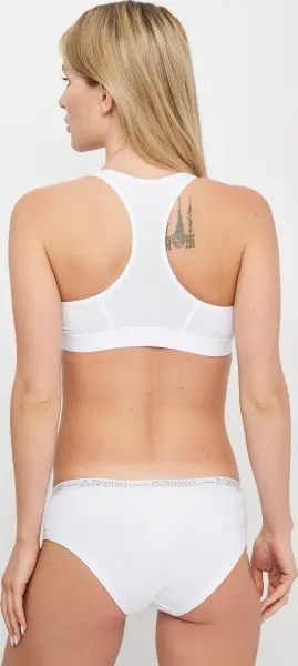 Топ жіночий Kappa REGGISENO SPORTY C/ETICHETTA LOGO білий K2160 Bianco