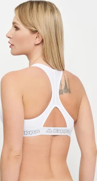 Топ женский Kappa REGGISENO SPORTY ELASTICO LOGATO белый K2150 Bianco