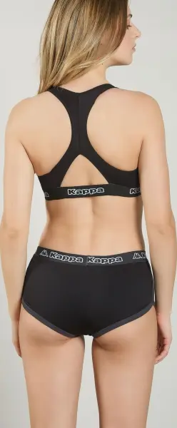 Топ жіночий Kappa REGGISENO SPORTY ELASTICO LOGATO чорний K2150 Nero