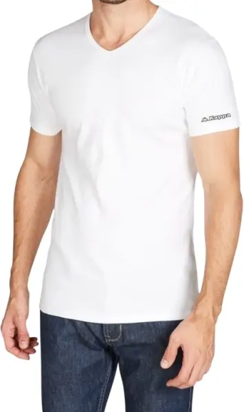Футболка Kappa T-SHIRT MEZZA MANICA SCOLLO V біла K1315 Bianco