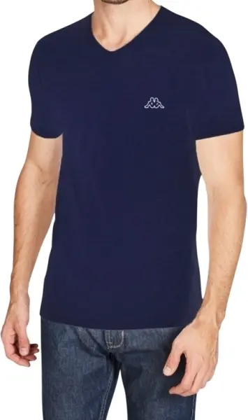 Футболка Kappa T-SHIRT MEZZA MANICA SCOLLO V темно-синя K1311 BluNavy