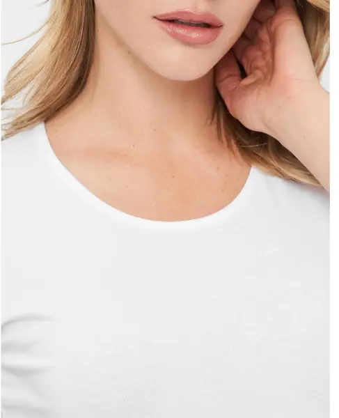Футболка женская Kappa T-SHIRT MEZZA MANICA GIROCOLLO белая K2501 Bianco