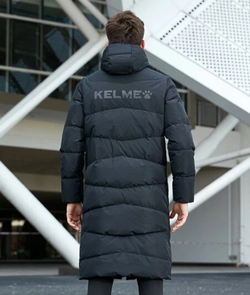 Куртка зимова подовжена Kelme DOWN чорна 3881407.9000