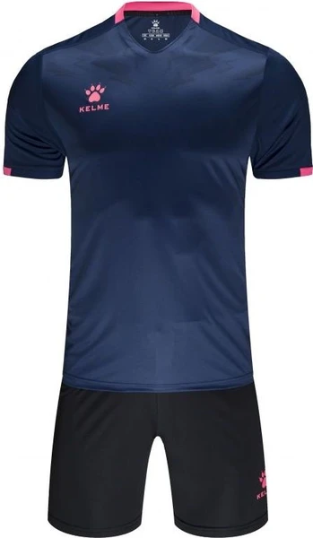 Комплект футбольной формы Kelme FLASH темно-сине-розовый 3891049.9420