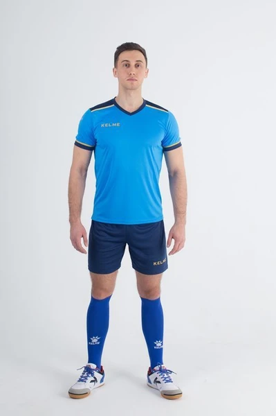 Комплект футбольной формы Kelme SEGOVIA голубо-темно-синий 3871001.9996
