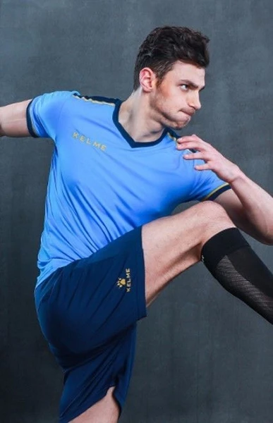 Комплект футбольной формы Kelme SEGOVIA голубо-темно-синий 3871001.9996