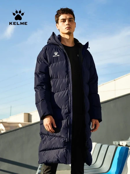 Куртка подовжена Kelme темно-синя 8061MF1002.4001