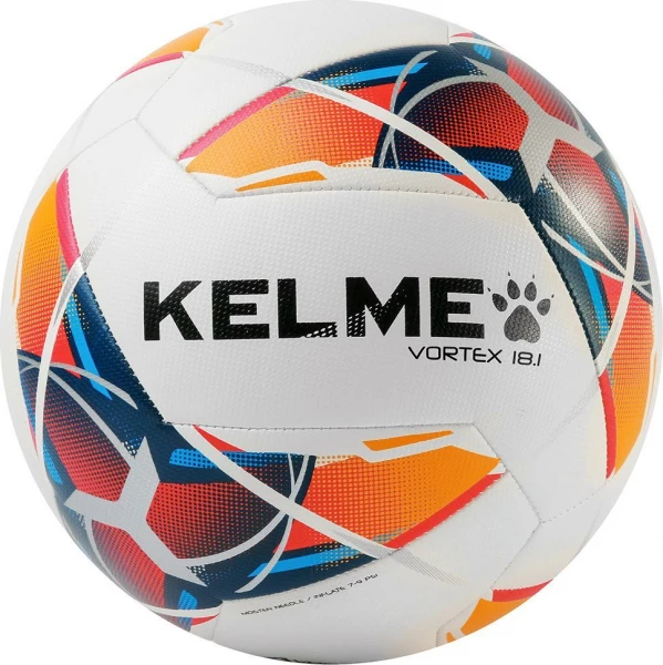 Футбольний м'яч Kelme VORTEX 18.1 біло-жовтогарячий 9806137.9423 Розмір 5