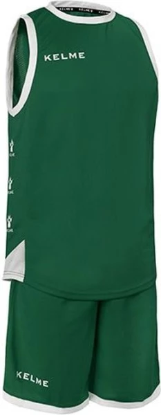 Комплект баскетбольной формы б/р Kelme VITORIA зелено-белый 80803.0092