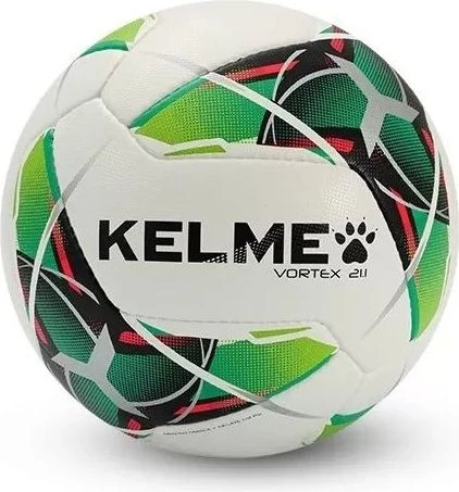 Футбольный мяч Kelme VORTEX 21.1 бело-зеленый 8101QU5003.9127 Размер 5