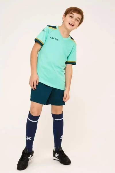Комплект футбольної форми дитячий Kelme SEGOVIA м'ятно-зелений 8351ZB3158.9328