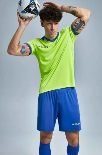 Комплект футбольної форми Kelme SEGOVIA салатово-синій 8351ZB1158.9918