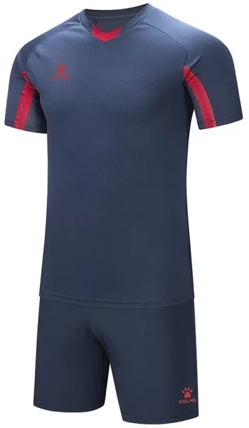 Комплект футбольної форми Kelme LEON темно-синьо-червоний 7351ZB1129.9423