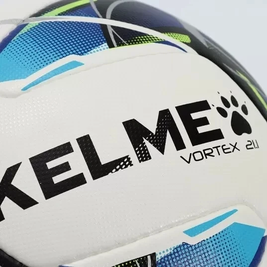 Футбольный мяч Kelme VORTEX 21.1 бело-синий Размер 5 8101QU5003.9113