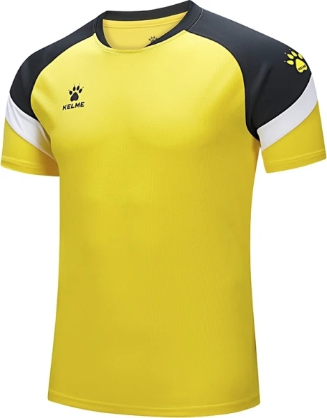 Футболка дитяча Kelme BRAVO жовто-чорна 7351TX3093.9712