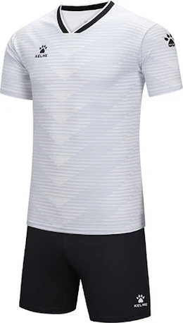 Комплект футбольной формы Kelme RONDA бело-черный 8451ZB1247.9100
