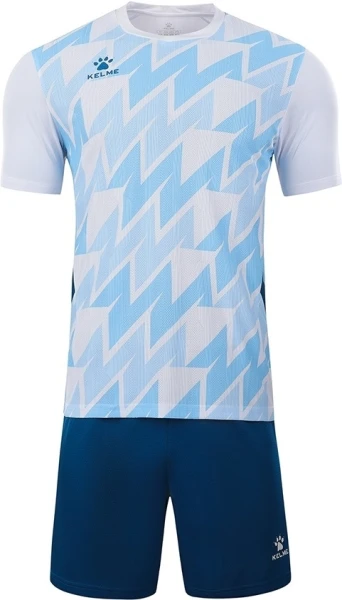 Комплект футбольной формы Kelme OVIEDO бело-голубо-темно-синий 8351ZB1084.9100