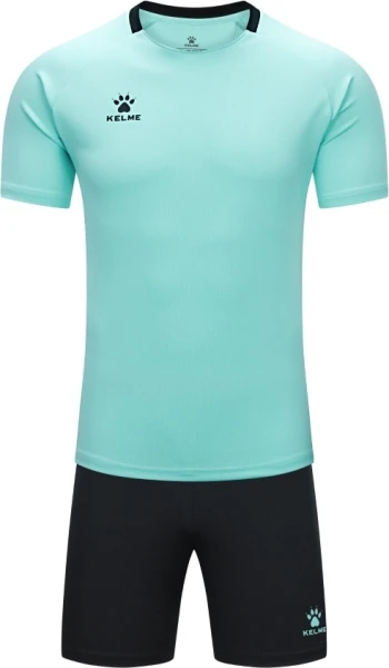 Комплект футбольної форми Kelme LUGO бірюзово-чорний 8451ZB1245.9405