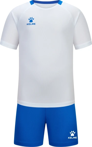 Комплект футбольної форми дитячий Kelme LUGO біло-синій 8451ZB3245.9100