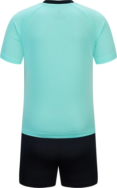 Комплект футбольної форми дитячий Kelme LUGO бірюзово-чорний 8451ZB3245.9405