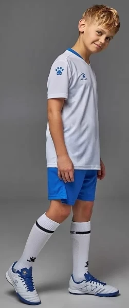 Комплект футбольної форми дитячий Kelme BURGOS біло-синій 8251ZB3003.9100