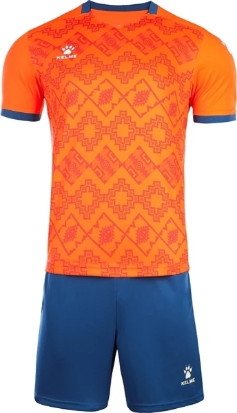 Комплект футбольної форми Kelme ARGO оранжево-темно-синій 8151ZB1006.9907