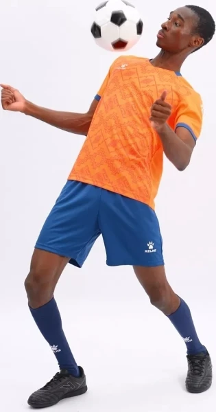 Комплект футбольної форми Kelme ARGO оранжево-темно-синій 8151ZB1006.9907