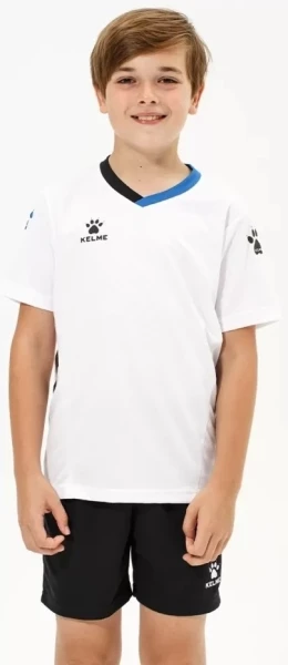 Комплект футбольной формы детский Kelme NAVARRO бело-черный 8251ZB3005.9100