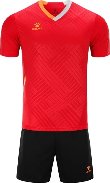 Комплект футбольной формы детский Kelme NAVARRO красно-черный 8251ZB3005.9600