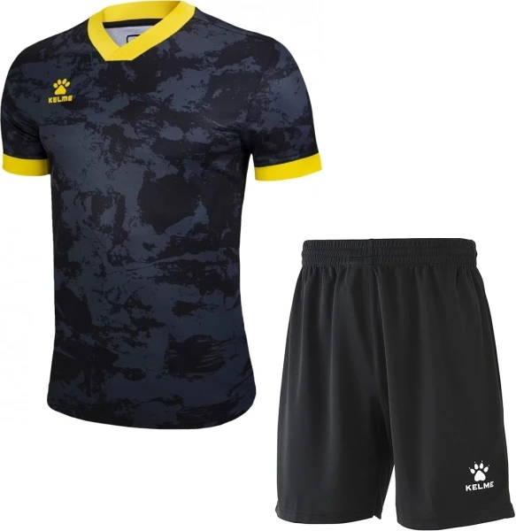 Комплект футбольної форми Kelme JERSEY чорно-жовтий 3801218.9000_8351ZB1143.9000