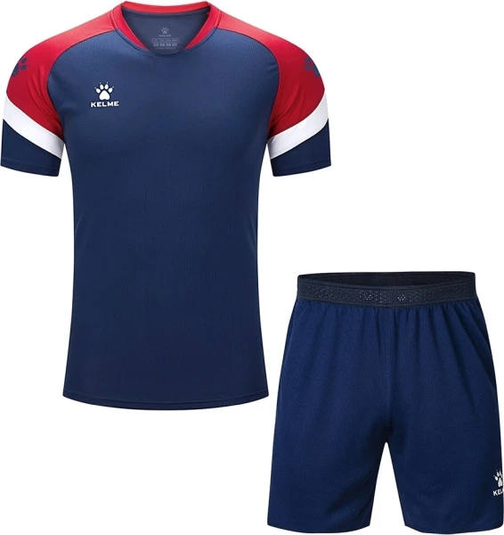 Комплект футбольної форми Kelme BRAVO темно-синьо-червоний 7351TX1092.9423_3801265.9416