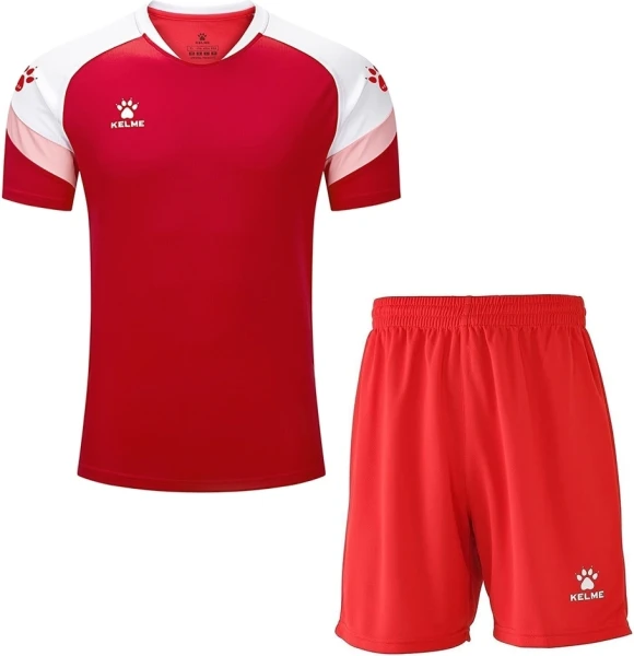 Комплект футбольной формы Kelme BRAVO красно-белый 7351TX1092.9610_8351ZB1143.9600