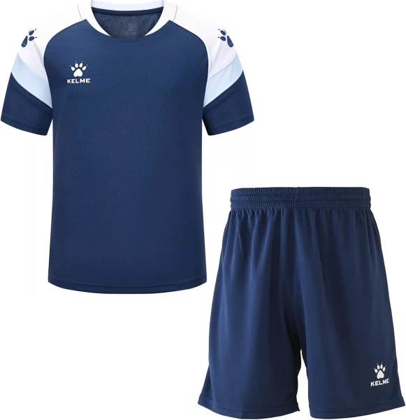 Комплект футбольной формы детский Kelme BRAVO темно-сине-белый 7351TX3093.9424_8351ZB3143.9416