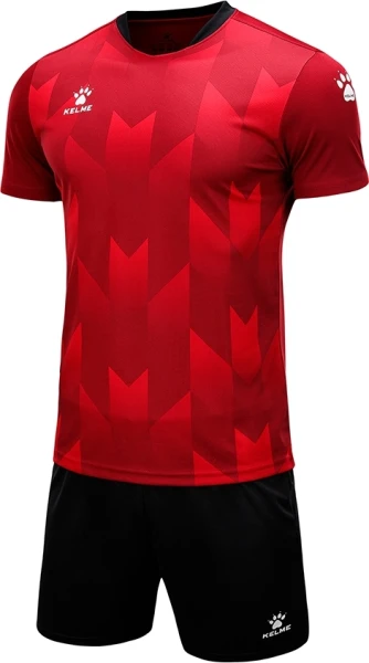 Комплект футбольної форми Kelme BURGOS бордово-червоно-чорний 8251ZB1003.9603