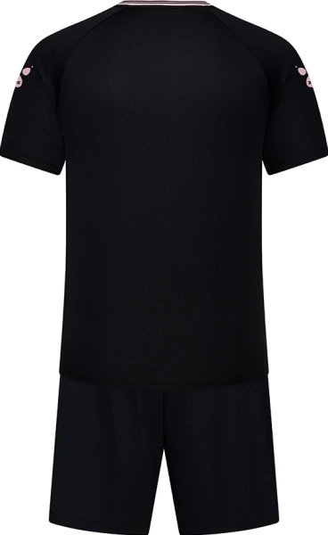 Комплект футбольной формы детский Kelme FARO черно-светло-розовый 8451ZB3246.9000