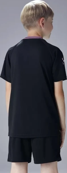 Комплект футбольной формы детский Kelme FARO черно-светло-розовый 8451ZB3246.9000