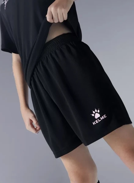 Комплект футбольной формы детский Kelme FARO черно-светло-розовый 8451ZB3246.9000