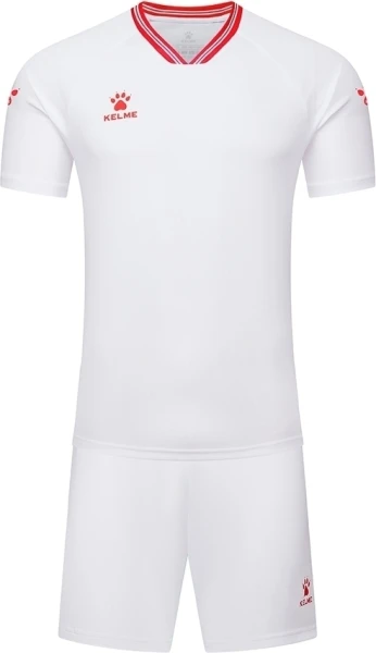 Комплект футбольной формы Kelme FARO бело-красный 8451ZB1246.9107