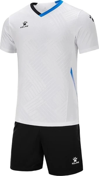 Комплект футбольної форми Kelme NAVARRO біло-чорний 8251ZB1005.9100