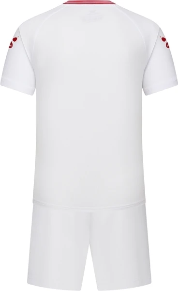 Комплект футбольної форми дитячий Kelme FARO біло-червоний 8451ZB3246.9107