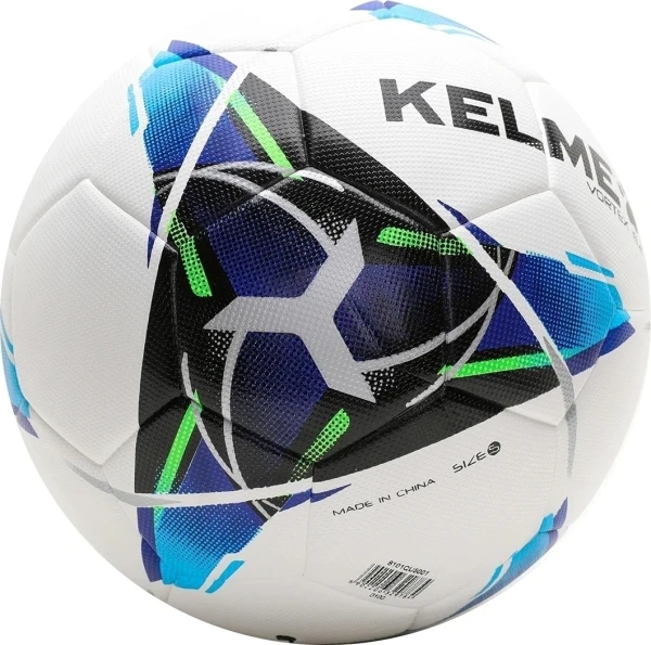 Футбольный мяч Kelme VORTEX 18.2 бело-сине-черный Размер 4 8101QU5001.9113