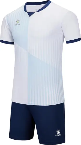 Комплект футбольної форми Kelme BRAGA II біло-блакитно-темно-синій 8551ZB11083.9100