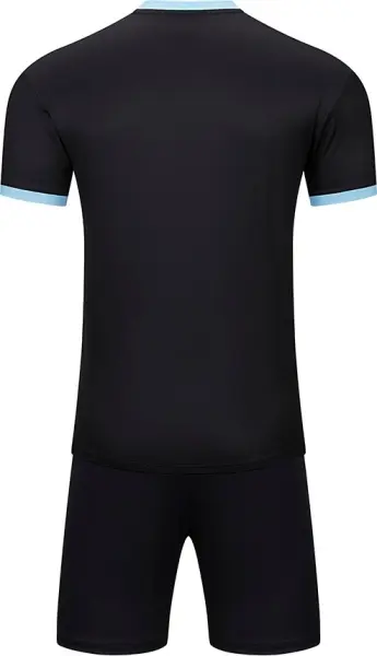 Комплект футбольної форми Kelme BRAGA II чорно-темно-сіро-блакитний 8551ZB11083.9000
