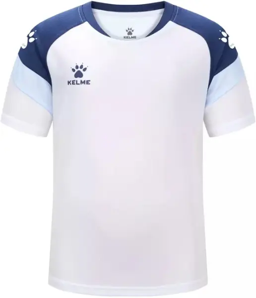 Футболка дитяча Kelme BRAVO біло-темно-синя 7351TX3093.9112