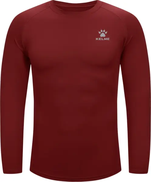 Термобелье футболка с длинным рукавом Kelme бордовая 7461TL1049.9609
