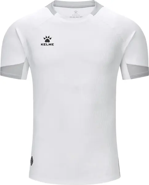 Футболка Kelme бело-серая 8551ZB11078.9100