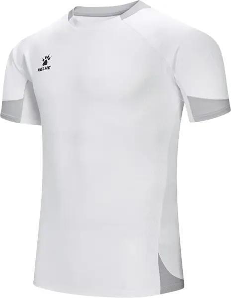 Футболка Kelme бело-серая 8551ZB11078.9100