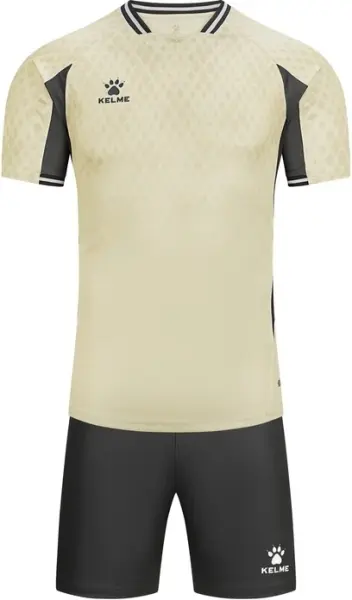Комплект футбольной формы Kelme бежево-черный 8551ZB11087.9709